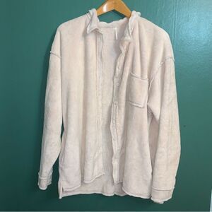 Hello nite fuzzy Shacket Cardigan Large